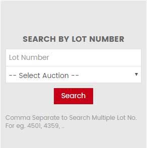 Auction Search Lot Number